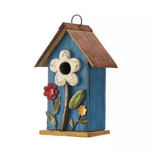10.2" H Hanging Bird House for Outdoor Patio Garden Decorative BirdHouse Pet ... - Picture 1 of 8