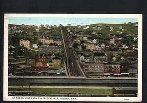 1927 DULUTH, MN * THE INCLINE from SUPERIOR STREET * POSTED VINTAGE c 1920s - Picture 1 of 2