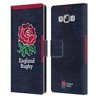 England Rugby Union 2020/21 Crest Kit Leather Book Case For Samsung Phone 3
