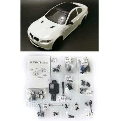 1/28  M3 Body Shell AWD Car Chassis KIT For DIY MINID Racing Drift RC Model - Image 1 of 4