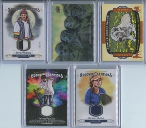 2018 Upper Deck Goodwin Champions 5 Material Card Lot Inc. Olly Postanin - Picture 1 of 2