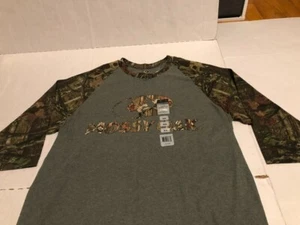New Mossy Oak men's long sleeve shirt green and camo size medium - Picture 1 of 3