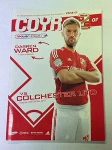2012/13 SWINDON TOWN V COLCHESTER UNITED 02-10-2012 LEAGUE 1 - Picture 1 of 1