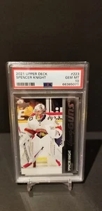 2021-2022 Upper Deck Spencer Knight Young Guns Rookie RC #223 PSA 10 GEM MINT - Picture 1 of 2