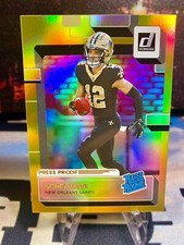 2022 Chris Olave Panini Donruss Gold Holo Press Proof Rated Rookie #309 Saints