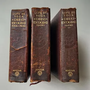 Lope de Vega - Obras escogidas - 3 Tomos - Aguilar 1952/55 - Picture 1 of 6