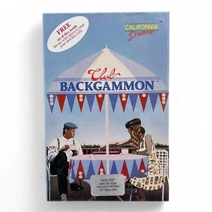 Club Backgammon by California Dreams for Mac Apple II GS 3.5" SEALED - Picture 1 of 8