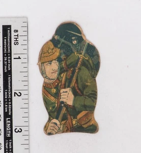 Vintage Menko Playing Card Japanese Military 1930' China - Japan War Pop Art ;77 - Picture 1 of 2