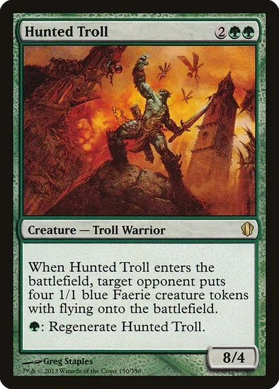 Hunted Troll (C13) Commander 2013 - MTG - LP - Image 1 of 1