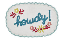 Pioneer Woman Bath Rug; Choose from Maize, Teal Flower or Howdy