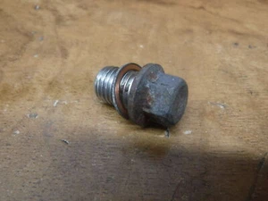 1985 85 YAMAHA FJ600 FJ 600 OEM ENGINE OIL DRAIN PLUG CRANKCASE FAST SHIPPING - Picture 1 of 12