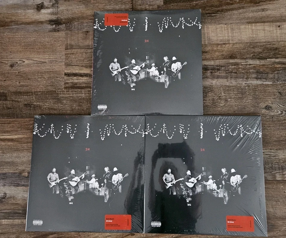 Zach Bryan 24 (Live) 3LP Limited Edition X/2500 Vinyl LP IN HAND - Image 1 of 1