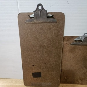 Lot 2 Vintage Clipboards Distressed Shop Industrial Business Clipboard-Skilcraft - Picture 1 of 5