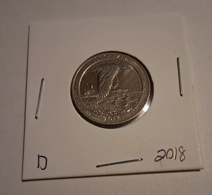 Denver Mint Block Island Rhoad Island Quarter ATB 2018 - Imagen 1 de 2