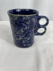 Vintage Bennington Potters Vermont 1340 dg Trigger Henkelbecher blauer Achat nicht mehr produziert - Bild 1 von 6