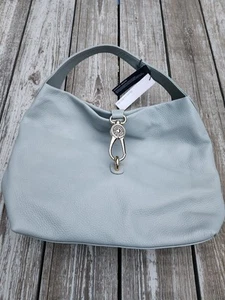 Neu Dooney & Bourke Logo Lock Schultertasche Leder Hobo Satchel Sac Heather Neu mit Etikett - Bild 1 von 22