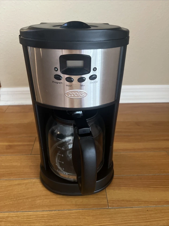 Cooks Essentials 12-Cup Programmable Digital Drip Coffee Maker Model CM4158T - Image 1 of 4