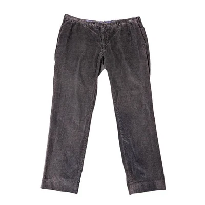 Мужские повседневные вельветовые брюки Incotex современного покроя серые коричневые размер 42 - Изображение 1 из 4