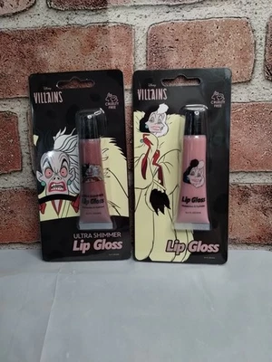 2 NIP DISNEY VILLAINS Lip Gloss Matte And Ultra Shimmer FREE SHIP CRUELLA D'EVIL - Image 1 of 3