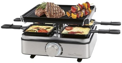 ProfiCook Raclette PC-RG 1301 4er Raclett mit Wendegussplatte - Bild 1 von 4