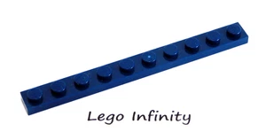 8 LEGO Dark Blue Plate 1 x 10 (4477) - (8 Pieces) - Imagen 1 de 1