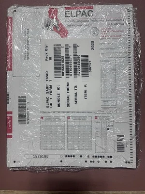 ELPAC, English Language Proficiency Assessment For California, Pack 10, grade 1  - Image 1 of 2