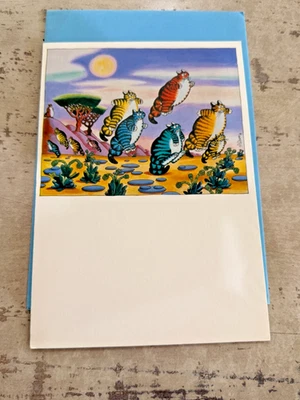 Ambassador1984 B. Kliban Happy Birthday To A Wonderful Friend Kliban Cat Card - Image 1 of 3