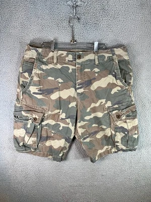 Pantalones Cortos Carga American Eagle Hombres 35 Verde Next Level Flex Frente Plano Elastizados Camuflados Foto 1 de 4