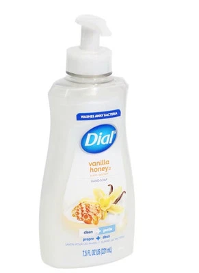 Jabón líquido de manos Dial nuevo, miel de vainilla, 7,5 fl oz Foto 1 de 2