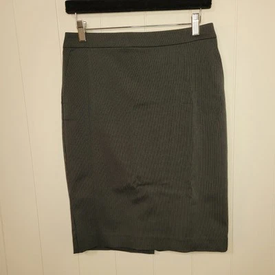 Falda Lápiz Mango MNG Talla 8 Negra Oficina Carrera Rayas Nueva Foto 1 de 4