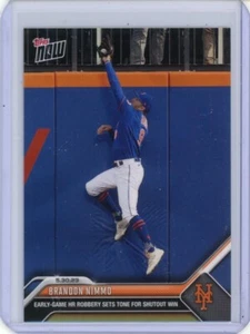 2023 TOPPS NOW #364 BRANDON NIMMO - HR ROBBERY SETS TONE FOR SHUTOUT WIN PR478 - Picture 1 of 2