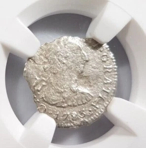 EL CAZADOR Shipwreck NGC (1772-83) Mexico 1/2 Real Sea Salvaged Sunken Treasure - Picture 1 of 12