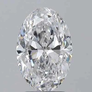 Loose CVD Lab-Grown Diamond 2.15 Ct (7x10mm) Oval -D Color, IF CLARITY Certified - Picture 1 of 5