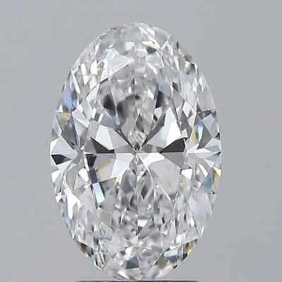 Loose CVD Lab-Grown Diamond 2.15 Ct (7x10mm) Oval -D Color, IF CLARITY Certified - Image 1 of 4