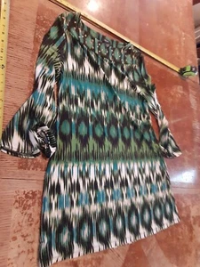 Alfani Woman Formal Long Sleeve Stretch Dress Sz Large #S100 - Picture 1 of 3