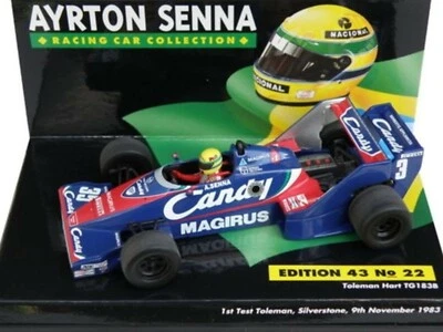 WOW EXTREMELY RARE Toleman TG183B Senna Silverstone 1983 ASC22 1/43 Minichamps - Image 1 of 3