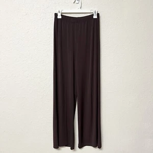 NWT Bob Mackie Pants Womens Wide Leg Pull On Elastic Stretch Brown Size XS - Picture 1 of 5