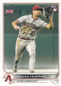 COOPER HUMMEL TOPPS UK UNITED KINGDOM ROOKIE CARD RC DIAMONDBACKS #59 2022 22 - Picture 1 of 1