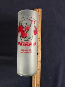 Vintage Seagram's Gin Red Snapper Gin Glass Barware Collectible Advertising - Picture 1 of 2