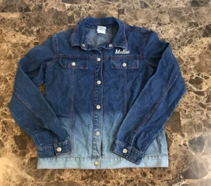 Vintage Lizzie McGuire Disney Store Embroidered Girls Denim Jacket XL 14-16 RARE - Picture 1 of 11
