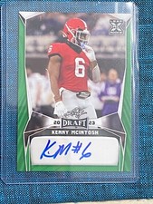 2023 Leaf Draft Green Kenny McIntosh Auto Georgia/Seahawks Rookie