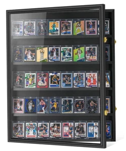 Espositore 40 carte sportive graduate XL espositore carte da baseball parete in legno - Foto 1 di 7