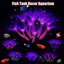Artificial Glowing Fish Tank Aquarium Silicone Coral Plants Ornament Decoration/