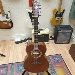 Deacon SDG8-857MF Solid Mah0gany Top Folk Acoustic Guitar - Picture 1 of 4