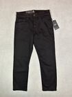 7 For All Mankind Jeans Mens 29x25 Black Paxtyn Skinny Luxe Sport Stretch NEW *