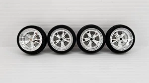1:24 Chrome Wheels - 16inch with Tyres - Picture 1 of 4