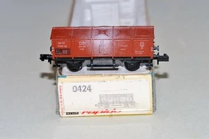N Scale Vintage Arnold 0424 Covered Gondola DB Lime Transport in Original Box - Picture 1 of 9