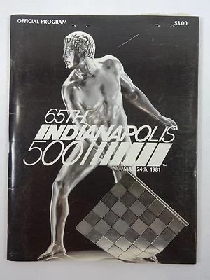 1981 Indianapolis 500 Program & 2 Tickets Bobby Unser Norton Spirit / Penske - Image 1 of 4