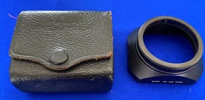 Vintage Asahi Japan Pentax Takumar 1:3.5 Camera Rectangular Lens Hood & Case - Picture 1 of 5
