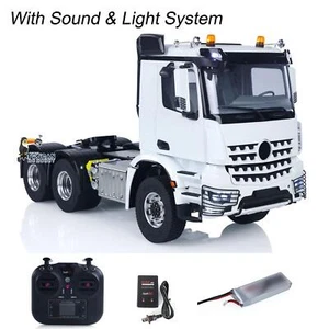 RTR 1/14 RC Tractor Truck Radio Battery Metal 2Speed Gearbox 6*6 Lorry Model - Picture 1 of 18